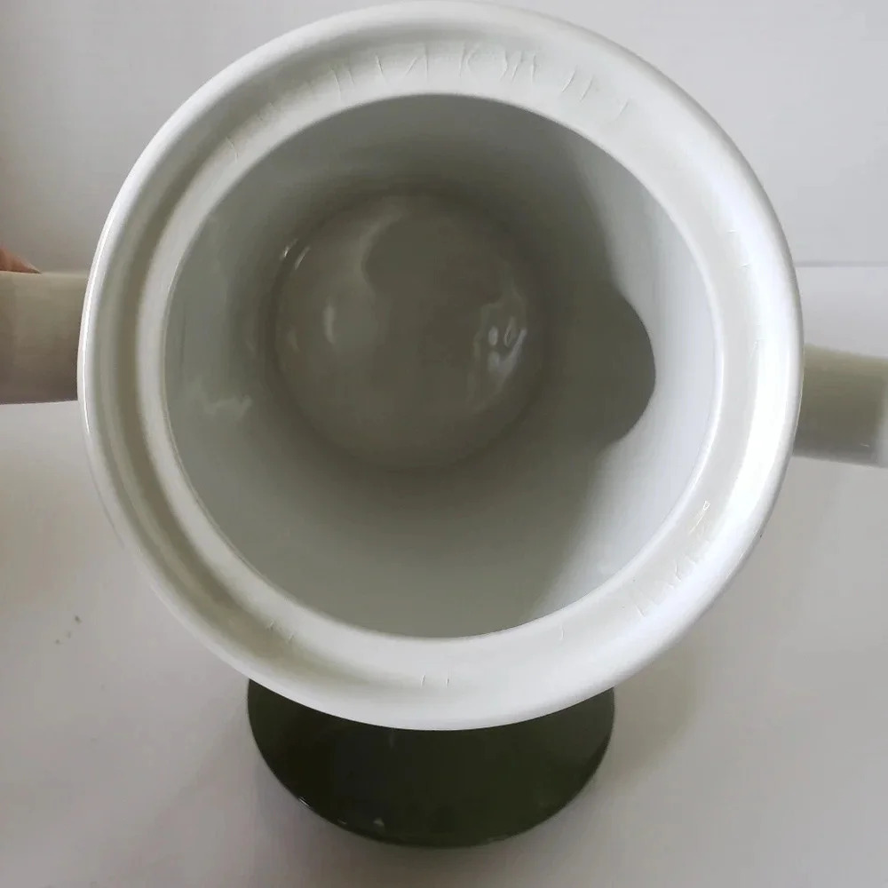 Vintage 1960s  Johnston Brothers Large Green/White Coffee/Tea Pot. - Picture 5 of 12